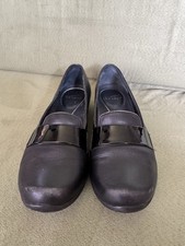 Dansko Oksana Nappa Slip-on Black Leather Loafer Women's Size 39 / 8.5/9