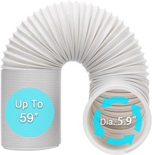 Portable Air Conditioner Hose Portable Exhaust Vent Hose With 5.9 Inch Diameter
