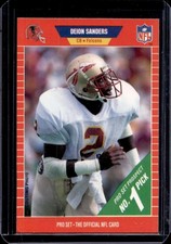1989 Pro Deion Sanders Rookie RC #486 Falcons