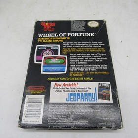 Wheel Of Fortune Nintendo NES Complete CIB w/ Box, Manual, & Regis- TESTED