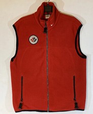 Vintage Made In USA Nike ACG Red Fleece Vest Team Canada Sz M