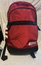 4 Pocket 2 Adidas Backpack In Excellent Unused Condition Crimson Side Stripes
