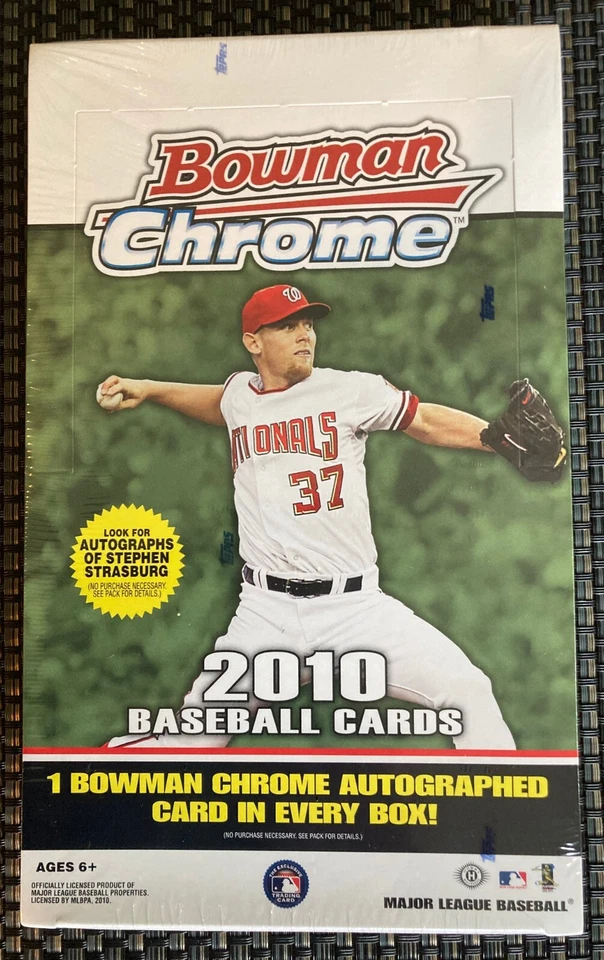 2010 Bowman Chrome Baseball Hobby Box - USPS Priority Shipping