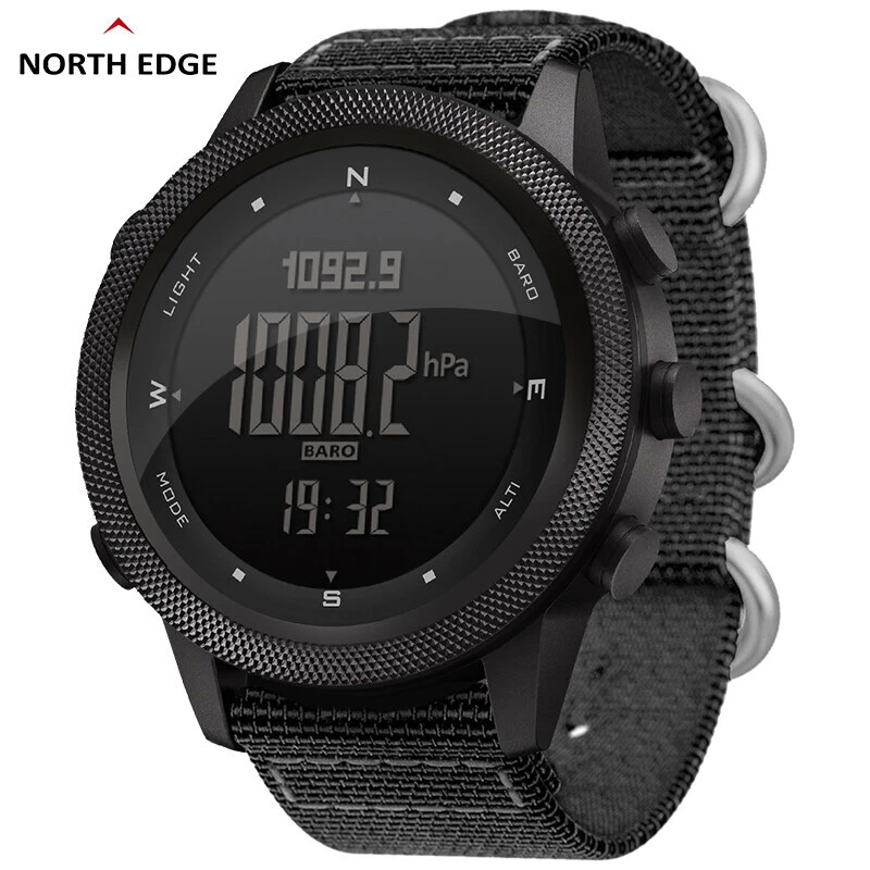 NORTH EDGE Men Outdoor Sports Watches W Compass Altimeter
