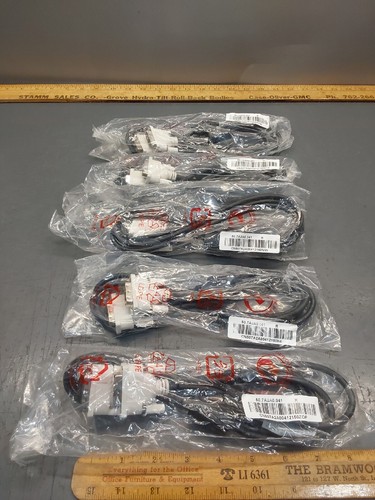 5/PACK NOS Dell 50.7A2A0.041 DVI-D Male Monitor Graphics Cable 6', Inspiron 1000 - Picture 1 of 2