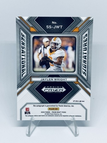 2024 Panini Prizm Draft Picks Sensational Signatures Red Ice Jaylen Wright RC - Picture 2 of 2