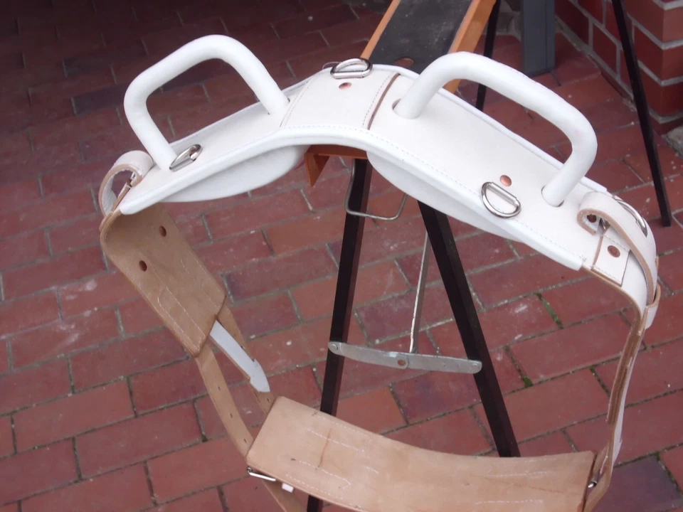 Voltigiergurt Leder m. Beinschlaufen festen Griffen Mini-Shetty -Warmblut 2-Wahl - Bild 4 von 4