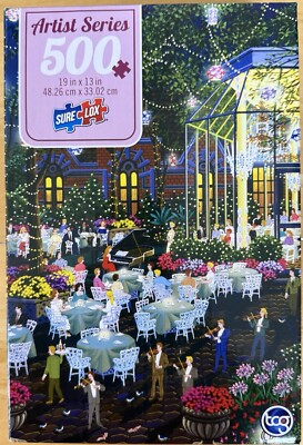 Artist Series 500 Pc Puzzle Tavern On The Green Colorful Artwork painting (BH7)
