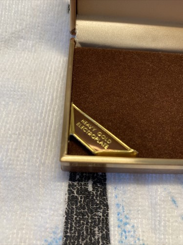 Original Box Only Targa by Sheaffer Pen Pencil Case and warranty Brown & Gold - Picture 3 of 9