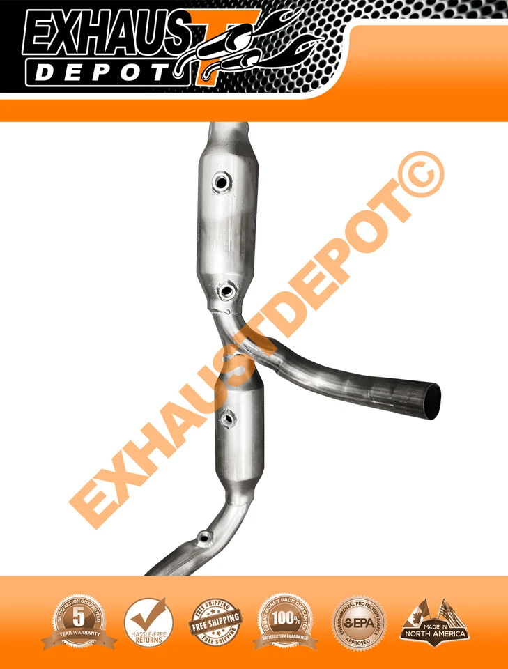 Catalytic Converter Y-Pipe For 2009 Dodge RAM 3500 5.7L Foto 3 de 4