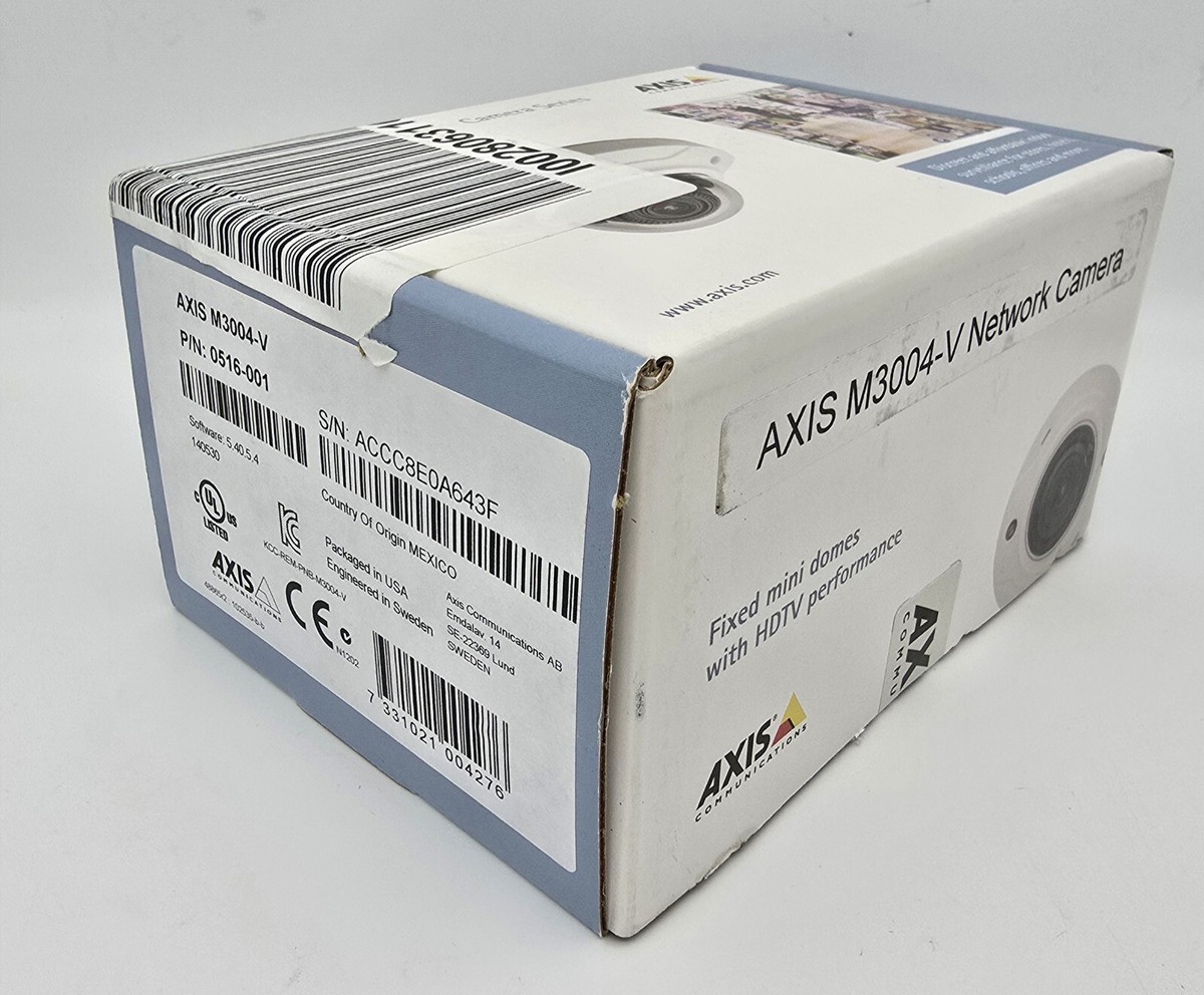 Sealed New In Box* Axis M3004-V Network Camera (0516-001)