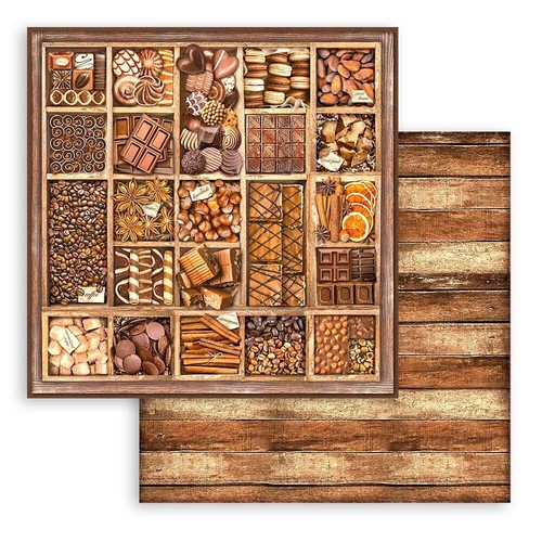 Stamperia COFFEE AND CHOCOLATE - 12" X 12" - Double Sided - 10 SHEETS - NOV 2023 - Picture 10 of 14