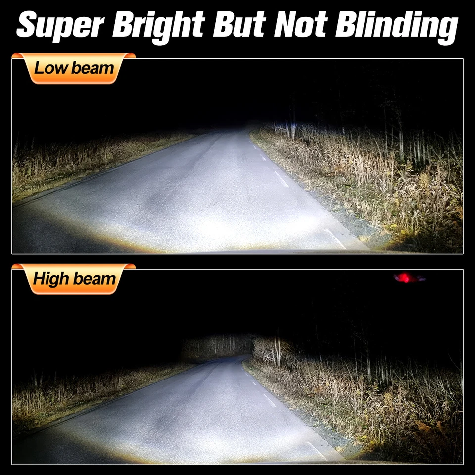 4 piezas para semirremolque Western Star 4900 4x6" faros LED proyector haz alto bajo Foto 2 de 4