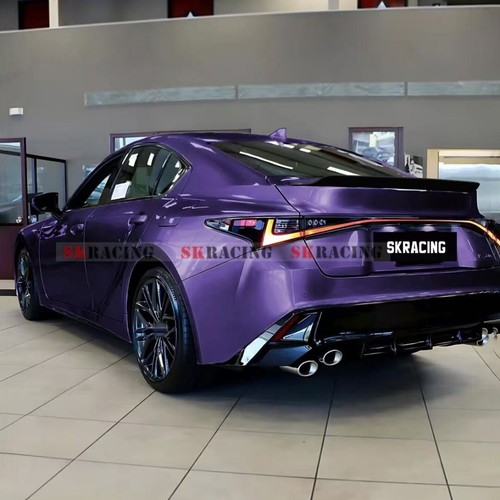 Gloss Black/Carbon Fiber Rear Spoiler Wing For Lexus 2021-2024 IS300 IS350 IS500 - Picture 7 of 24