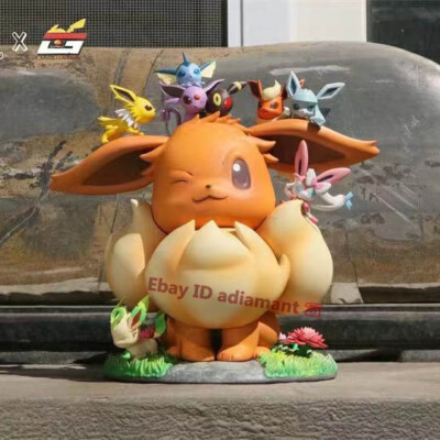 DM Studios Small Scale Eevee Family Resin Statue GK Collection In