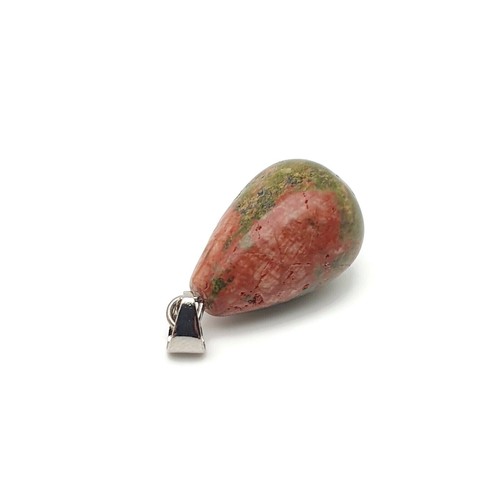 Necklace Teardrop Gemstone Pendant Faux Leather Cord Boho Chakra Crystal Casual - Picture 53 of 63