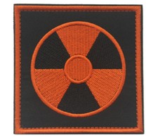 RADIACIÓN NUCLEAR RUSIA 3D EJÉRCITO TÁCTICO INSIGNIA BORDADO GANCHO PARCHE /02