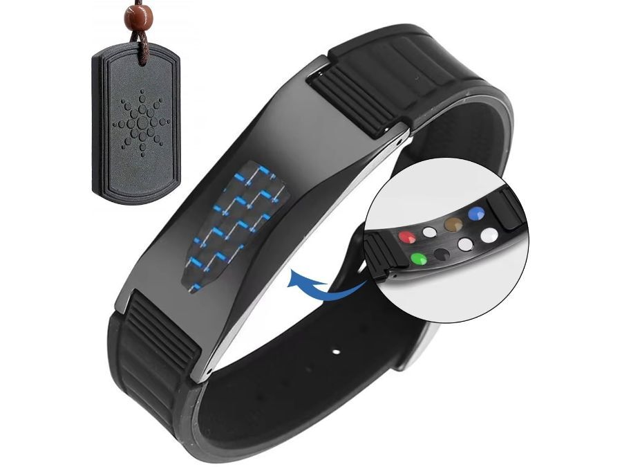 Emf Protection Necklace and Magnet Health Bracelet,Set of