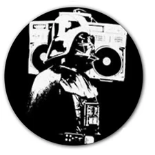 DJ Darth Vader #2 DJ WARS Slipmat Turntable 12" LP Record Player DJ Audiophile