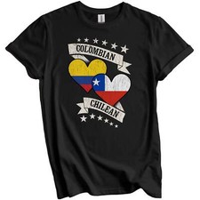 Colombian Chilean Heart Flags Colombia Chile T-Shirt