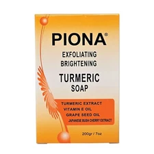 PIONA Exfoliating Brightening TURMERIC Soap 7 Oz.