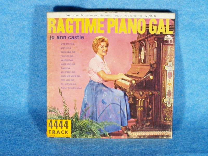 STUDIO OPEN REEL R2R TAPE "RAGTIME PIANO GAL" RAGTIME PIANO MUSIC  BEL CANTO 7.5
