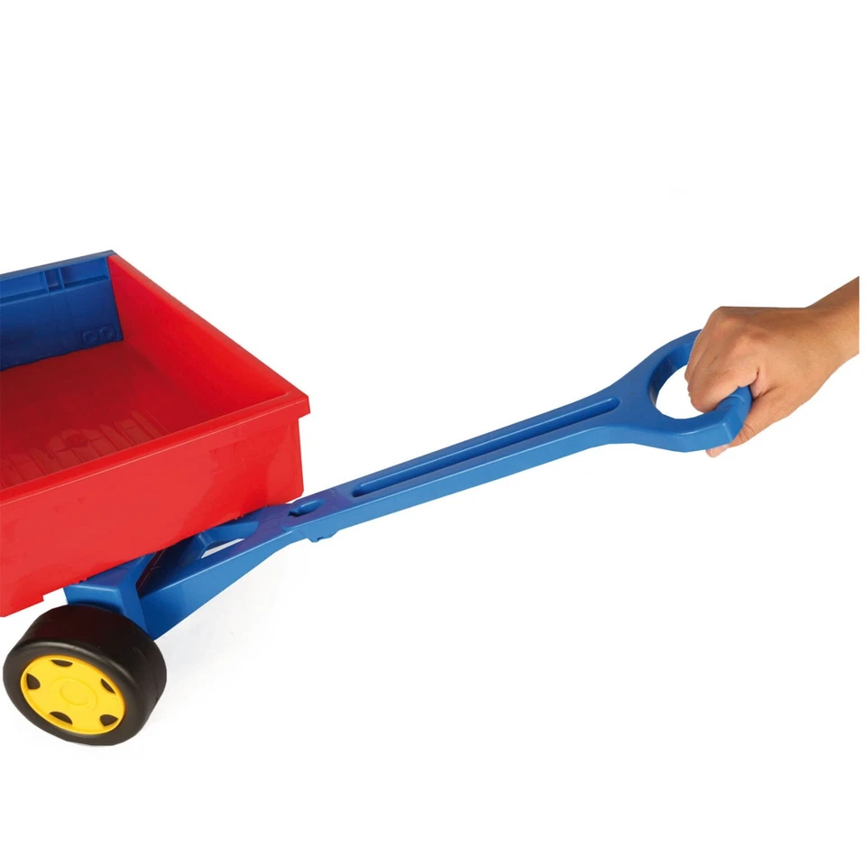 Handwagen Traktor Hänger Wader Anhänger für Gigant Truck Kinder Spielzeug rot - Bild 3 von 3