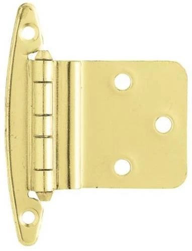(12 Pack) Pair of 3/8" Inset Free Swing Hinges - Polished Brass - Image 1 of 1