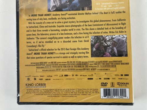 More Than Honey: A Film by Markus Imhoof DVD 2013 Kino Lorber NEW SEALED - Picture 4 of 12