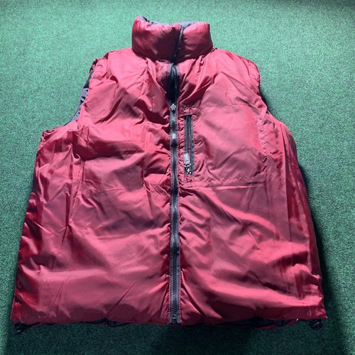 Silver Rider puffer vest MED Black Burgundy Reversible Puff Down Winter ski - Picture 7 of 9