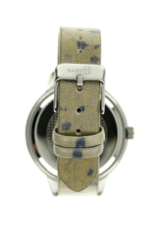 Reloj EARTH WOOD Mujer Otoño Marrón Oscuro Correa Cuero 38mm 133655 Foto 3 de 3