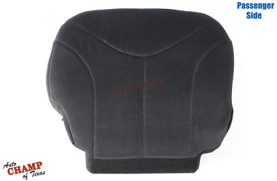 2001-2002 GMC Sierra SLE Z71 HD-Passenger Side Bottom Cloth Seat Cover Dark Gray