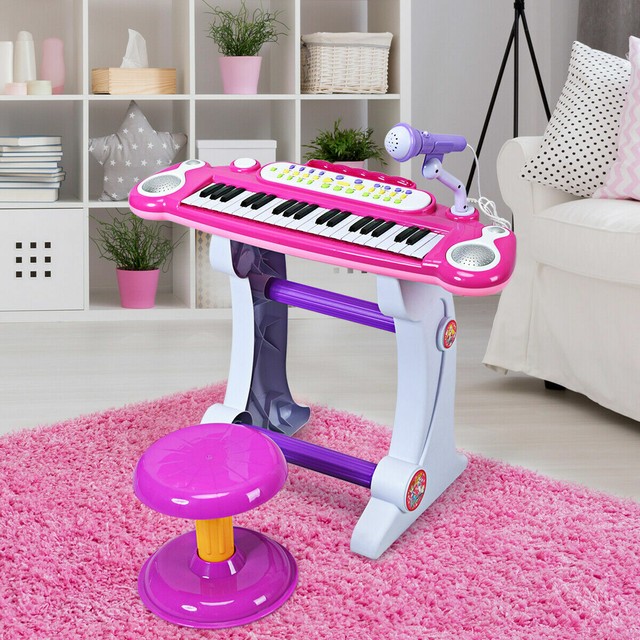 toy piano with microphone