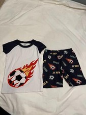 Gymboree Soccer Themed Pajama Set, Size 8