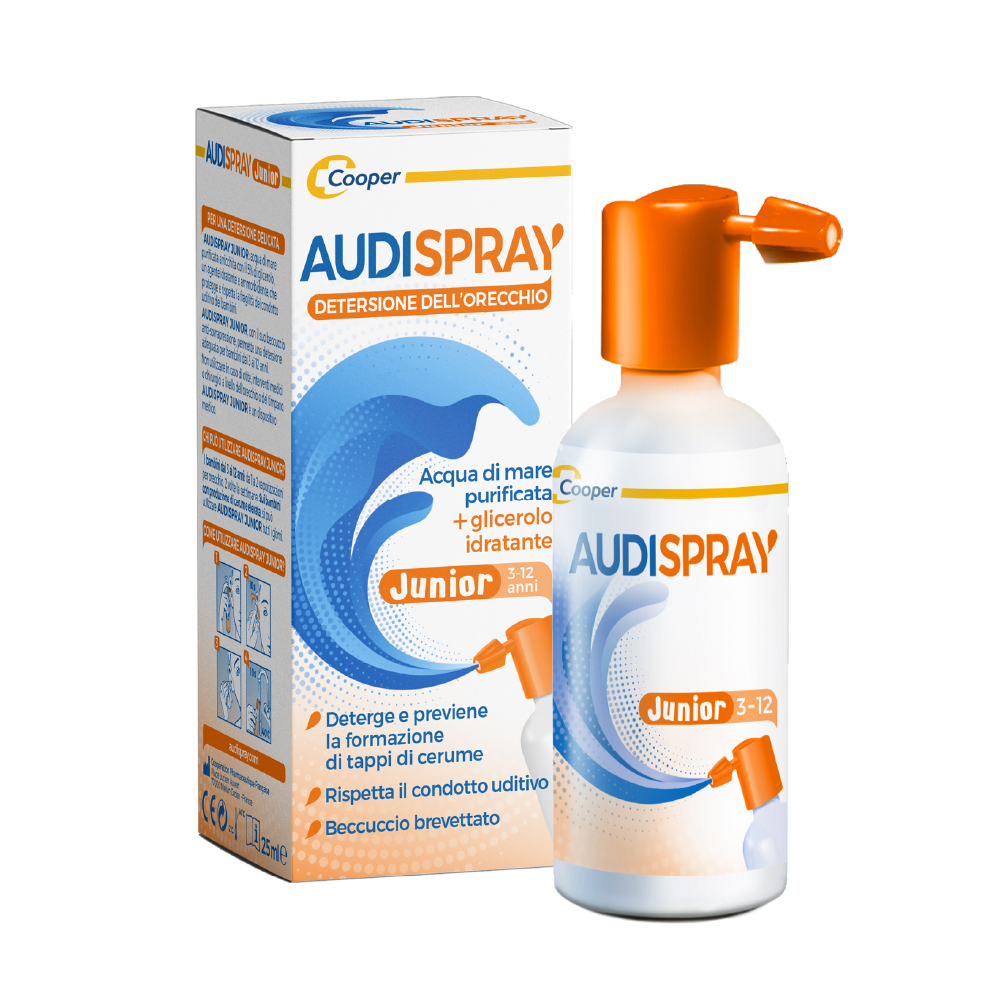 Audispray Junior Spray senza Gas Igiene Orecchie - 25 ml