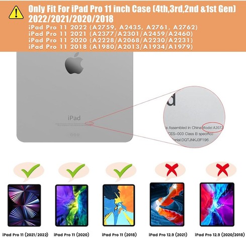 INFILAND Compatible with iPad Pro 12.9 Case 2022/2021(6th/5th Gen) - Picture 8 of 8