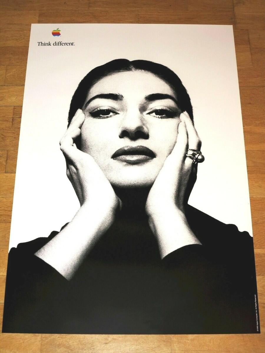Apple Think Different Poster - Maria Callas / 24 x 36 by Steve
