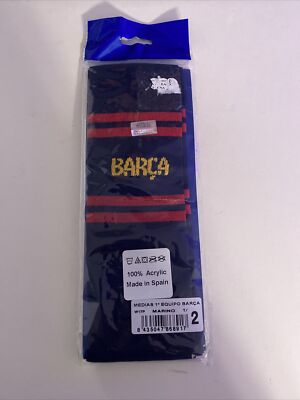 FC Barcelona Official Socks Medias Calcetines - Made in Spain - FCB Barca T1