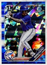 2019 Bowman 1st Chrome DASAN BROWN Sapphire #BDC-63 Blue Jays RC SP 47/99