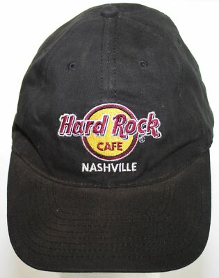 Vintage Hard Rock Cafe Nashville, Tennessee Black Baseball Hat