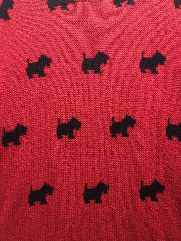 Suéter Faded Glory Mujer XL Suéter Rojo y Negro Pullover Manga Larga Foto 2 de 4