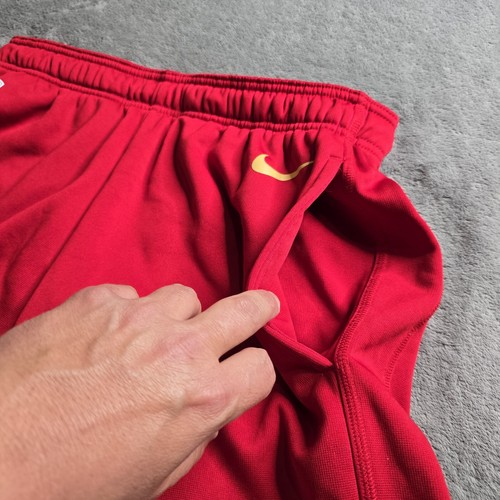 Nike NFL SF 49ERS Therma Fit Training Pants Mens M Red Logo 33" Inseam - Picture 12 of 21