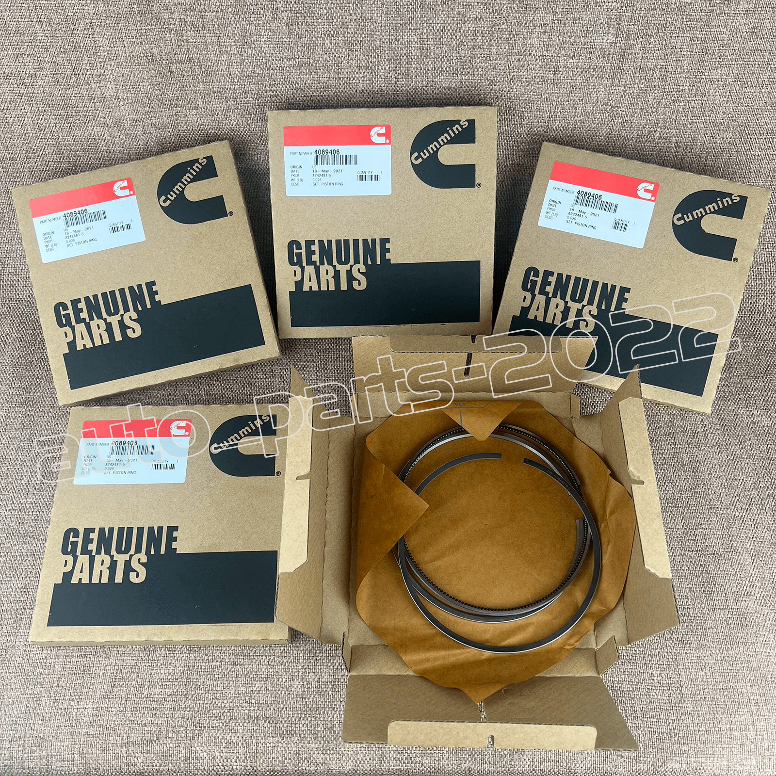 Genuine Cummins Piston Ring Set 4089406 (Qty 1) For ISX / QSK 15
