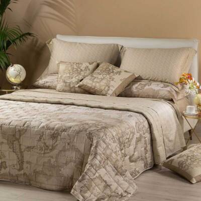 Geo Safari Alviero Martini Steppdecke aus Satin Doppelbett J507