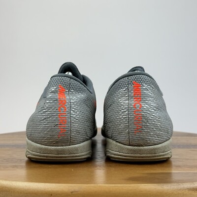 Mens Nike Vapor X 12 Academy IC Gray Indoor Soccer Sneakers Shoes