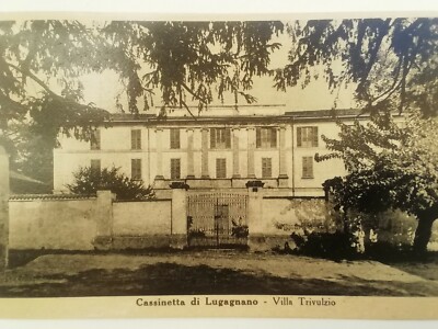 Postcard Cassinetta di Lugagnano Milan Lombardy Villa Trivulzio landscape