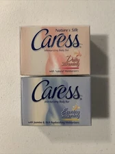 New Lot Of 2 Caress Silkening Moisturizing Body Soap Bars Daily + Evening