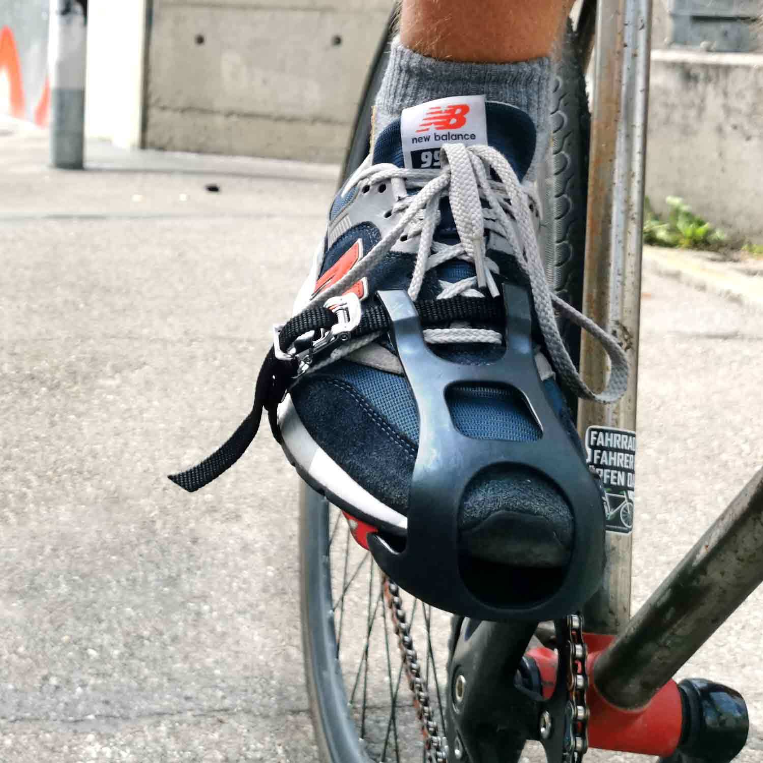 Fahrrad Pedal Schlaufen und Riemen Pedalhaken Set für Rennrad und Single Speed