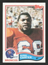 1982 Topps #77 Rubin Carter Rookie Denver Broncos
