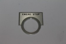 Siemens 52NL16, Legend Plate Emergency Stop, 30mm